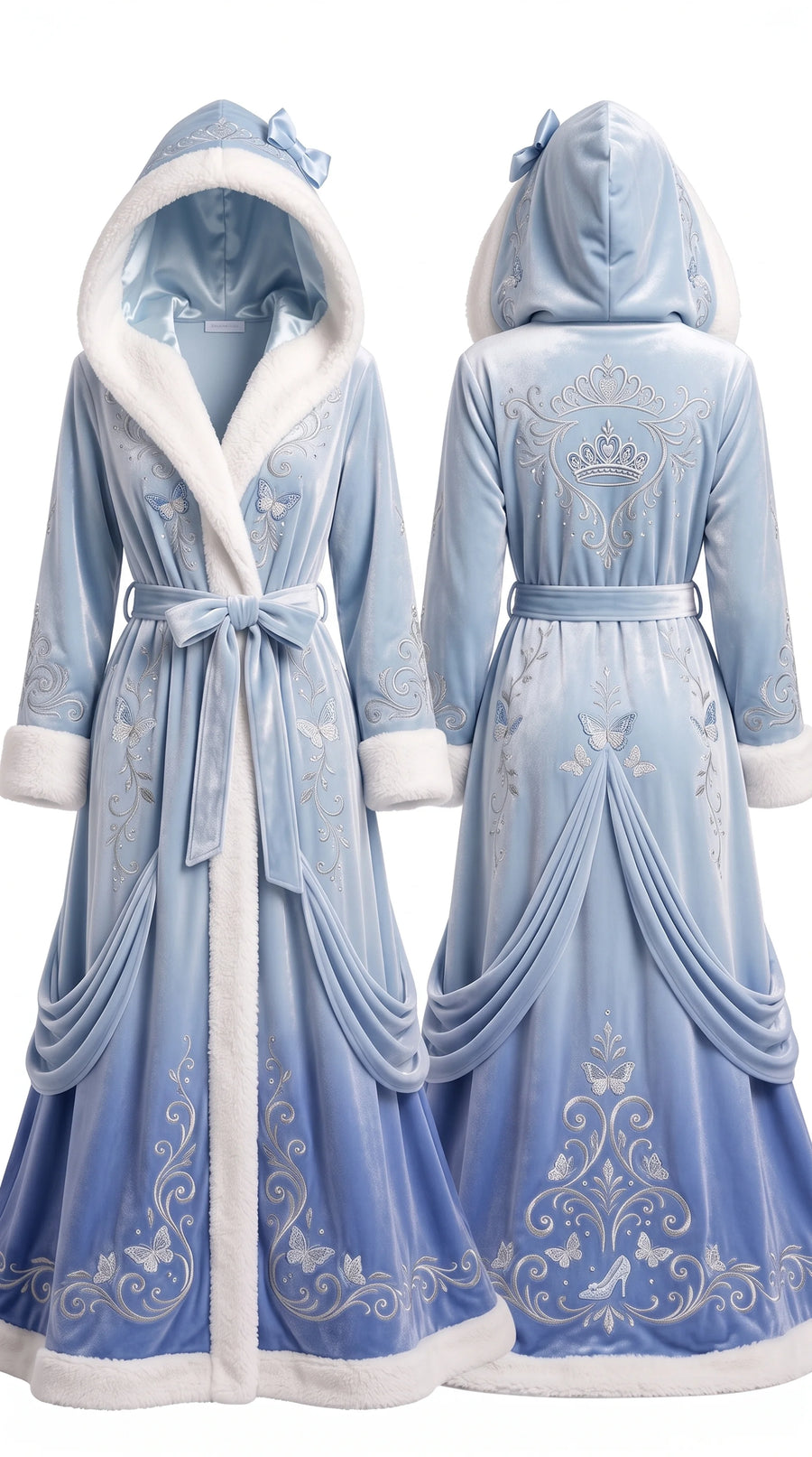 Light blue princess-inspired robe